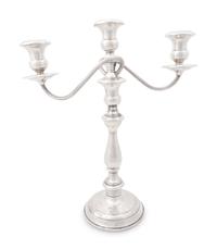 A Group of American Silver Candlesticks and Candelabras
