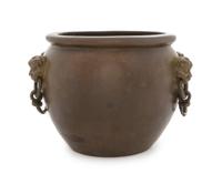A Bronze Ice Container