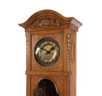 A Continental Oak Tall Case Clock