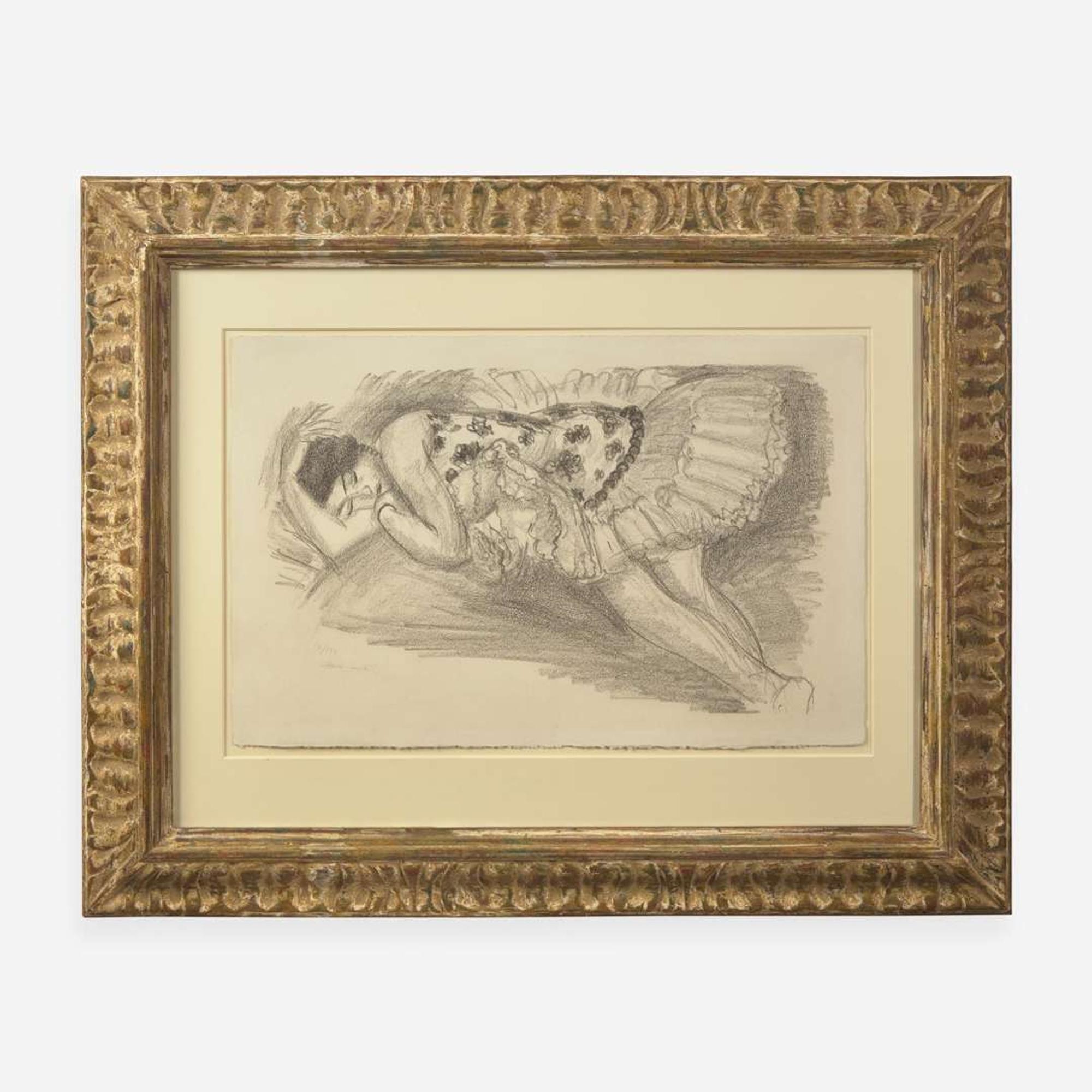Henri Matisse (French, 1869-1954) Danseuse endormie au divan, from Dix Danseuses