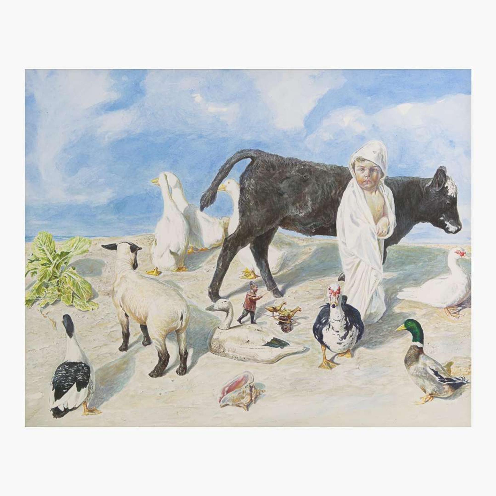 Kermit Oliver (American, B. 1943) Untitled (Beach Menagerie)