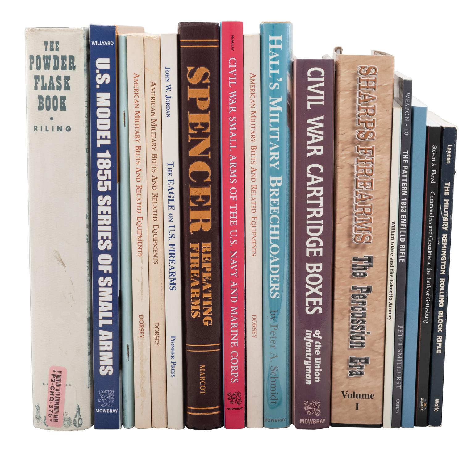 Group of 15 Arms & Military Reference Books - Including Sharps & Spencer