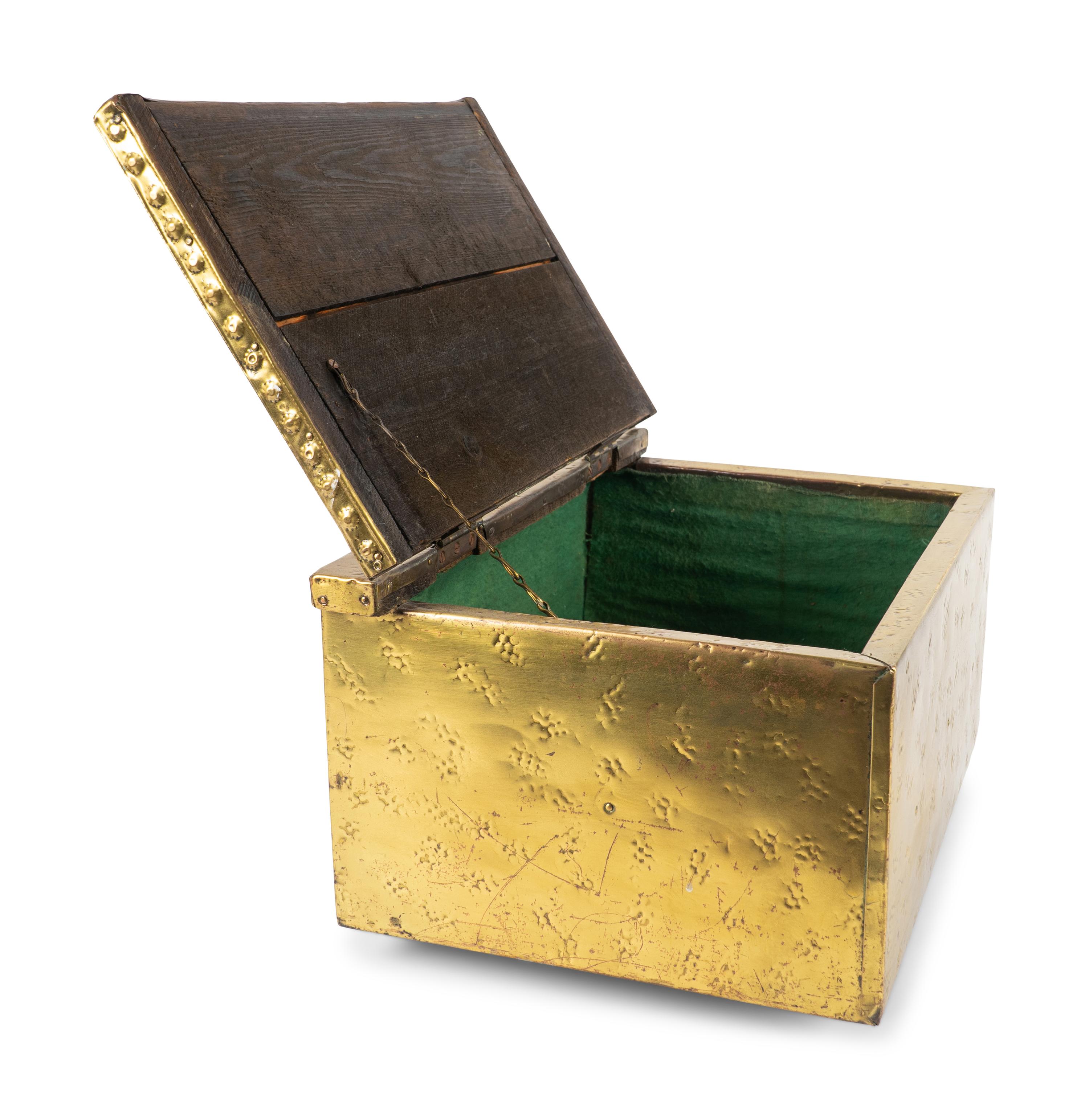 An English Chased Brass Box