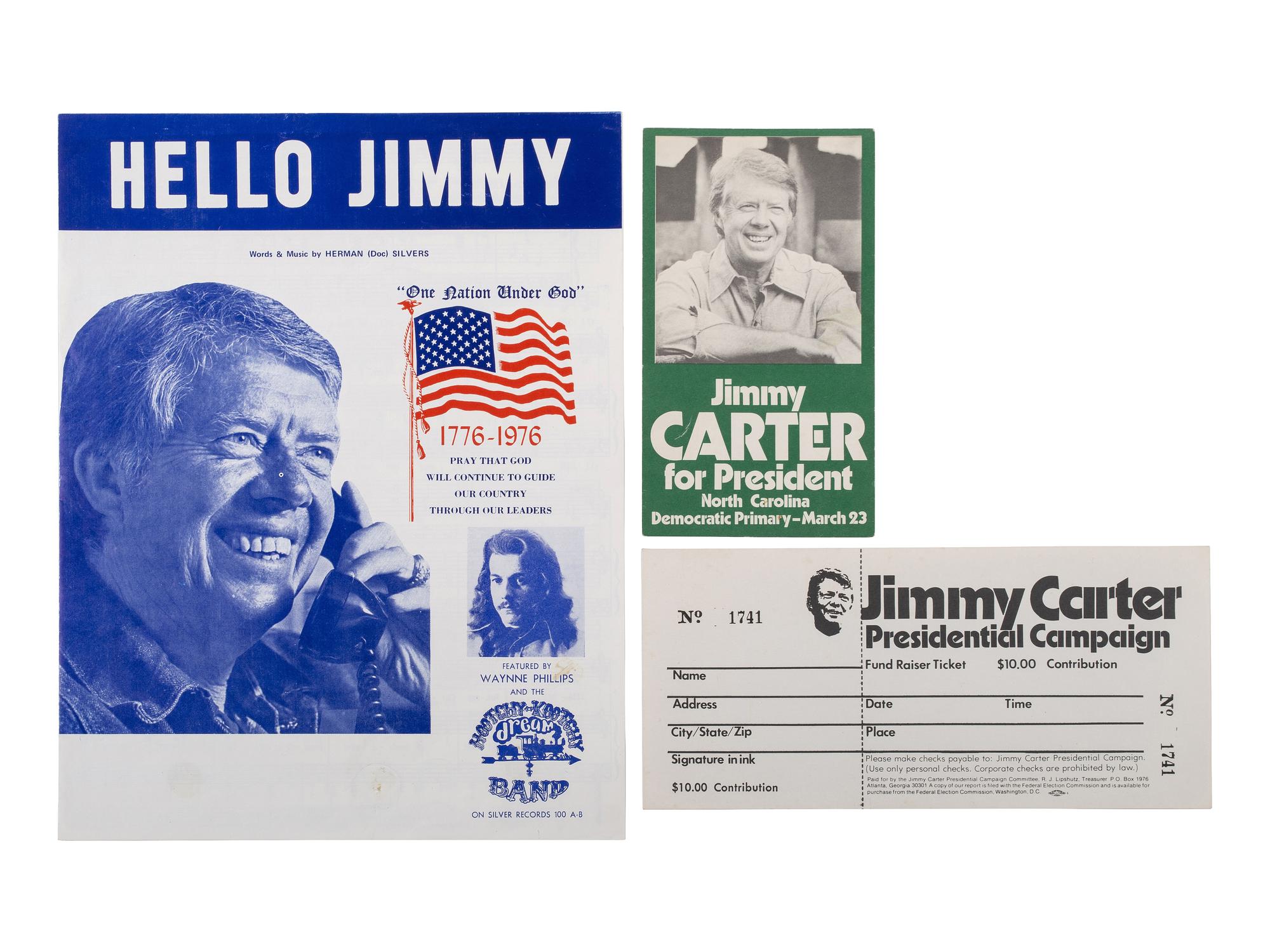 [POLITICS]. Massive group of campaign and presidential ephemera, 2nd half of the 20th century.