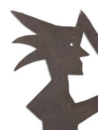 A Cut Sheet Iron Indian Chief Weathervane