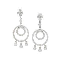 KWIAT, DIAMOND AND WHITE GOLD EARRINGS