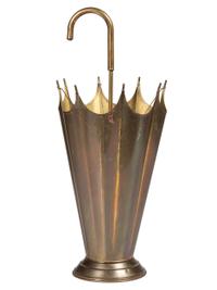 A French Brass Parasol-Form Umbrella Stand