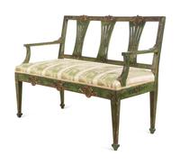 An Italian Painted Settee