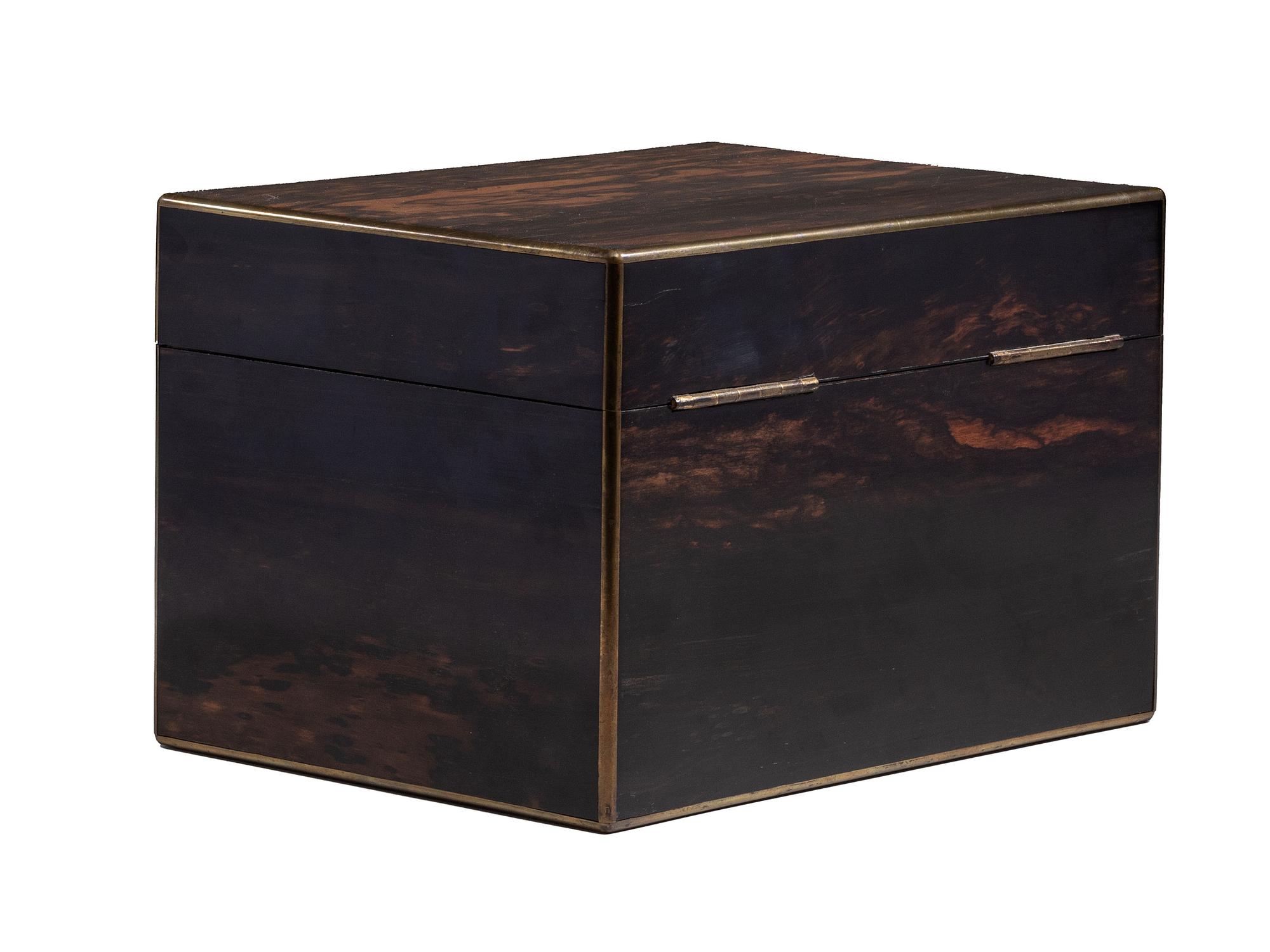 A Victorian Coromandel Stationary Box