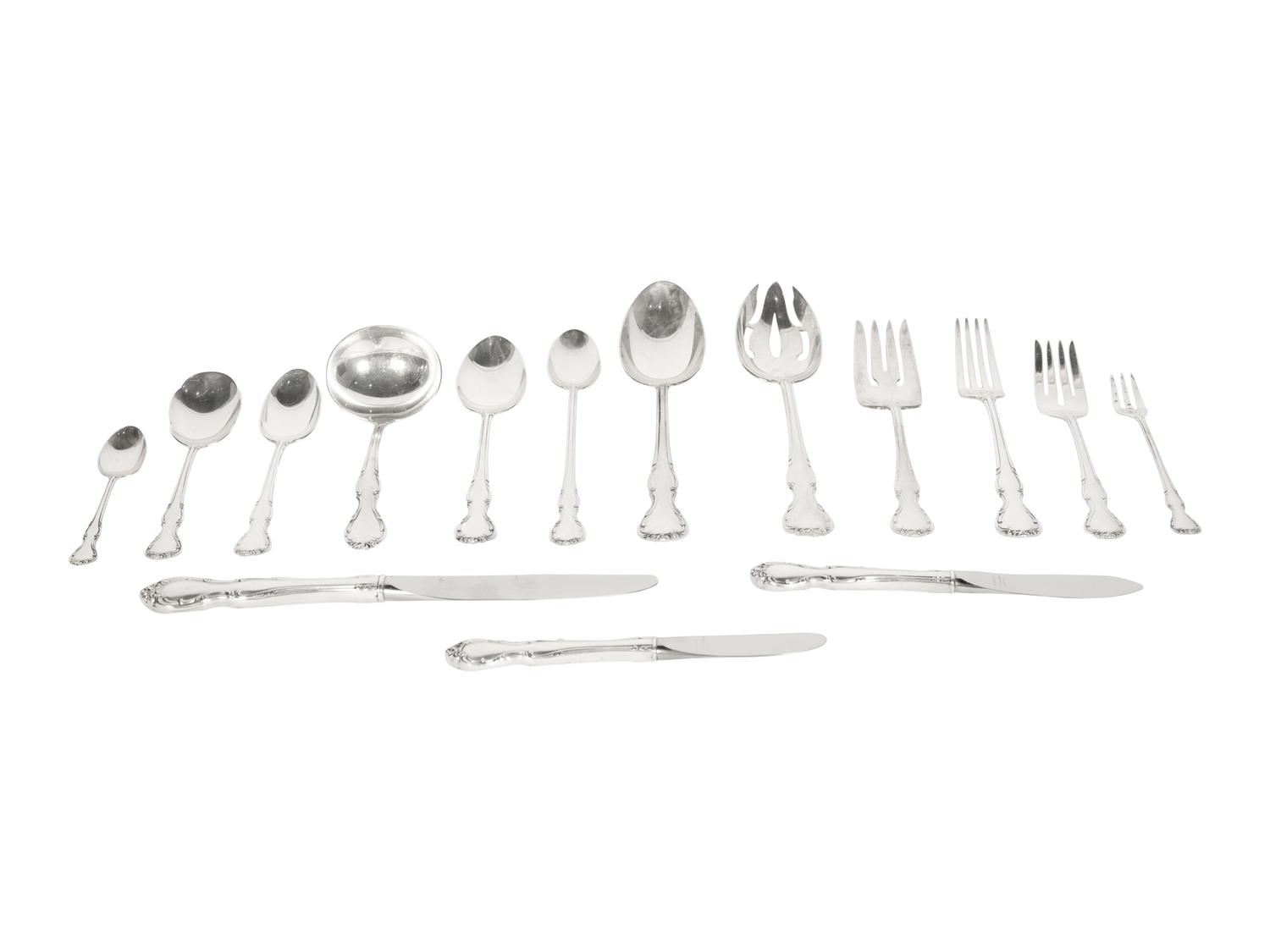 An American Silver Flatware Service
