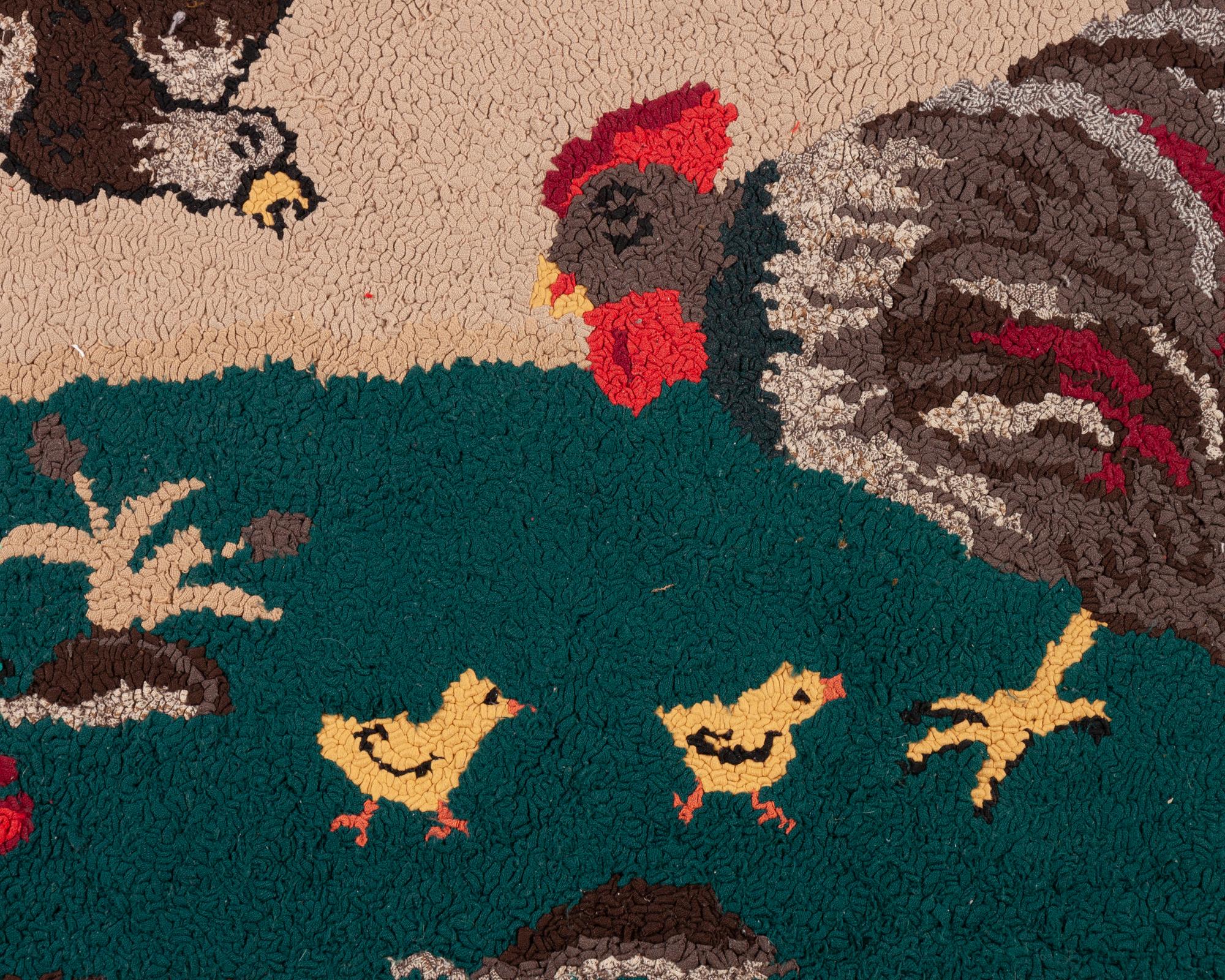 Three American Hook Rugs
