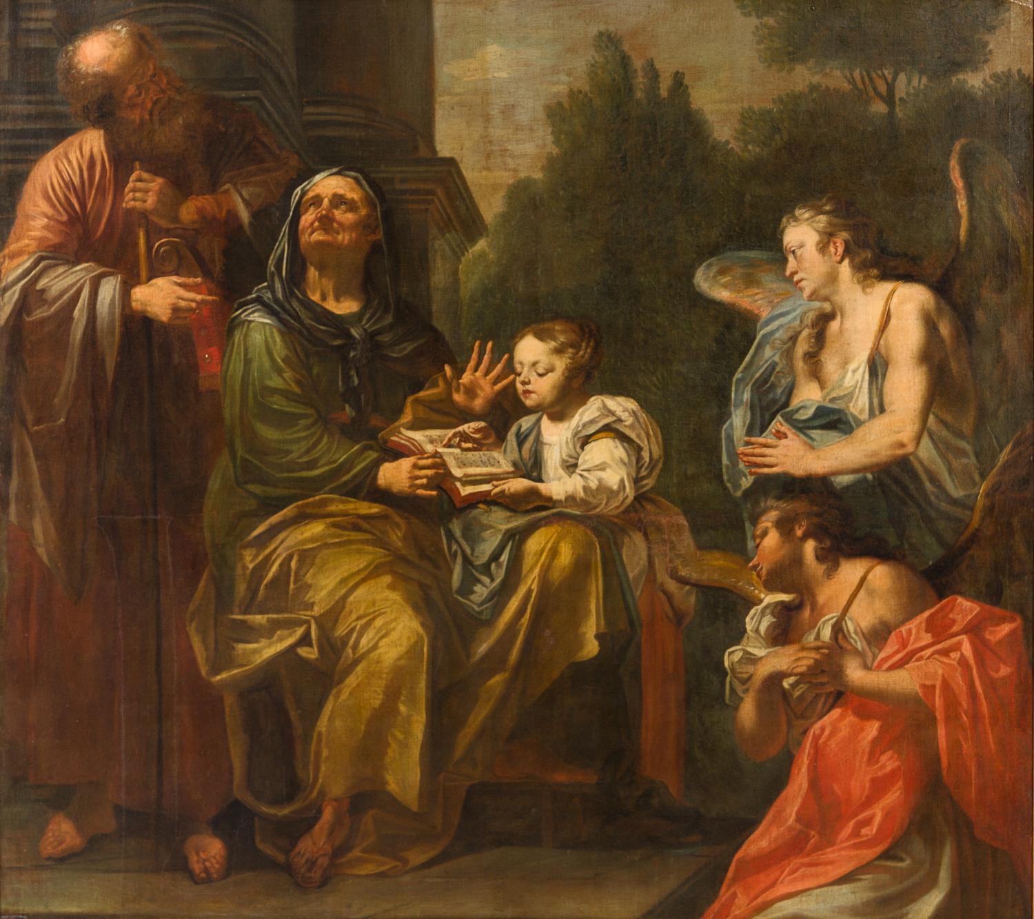 Attributed to Peter van Lint, (Flemish, 1609–1690), The Teaching of Mary