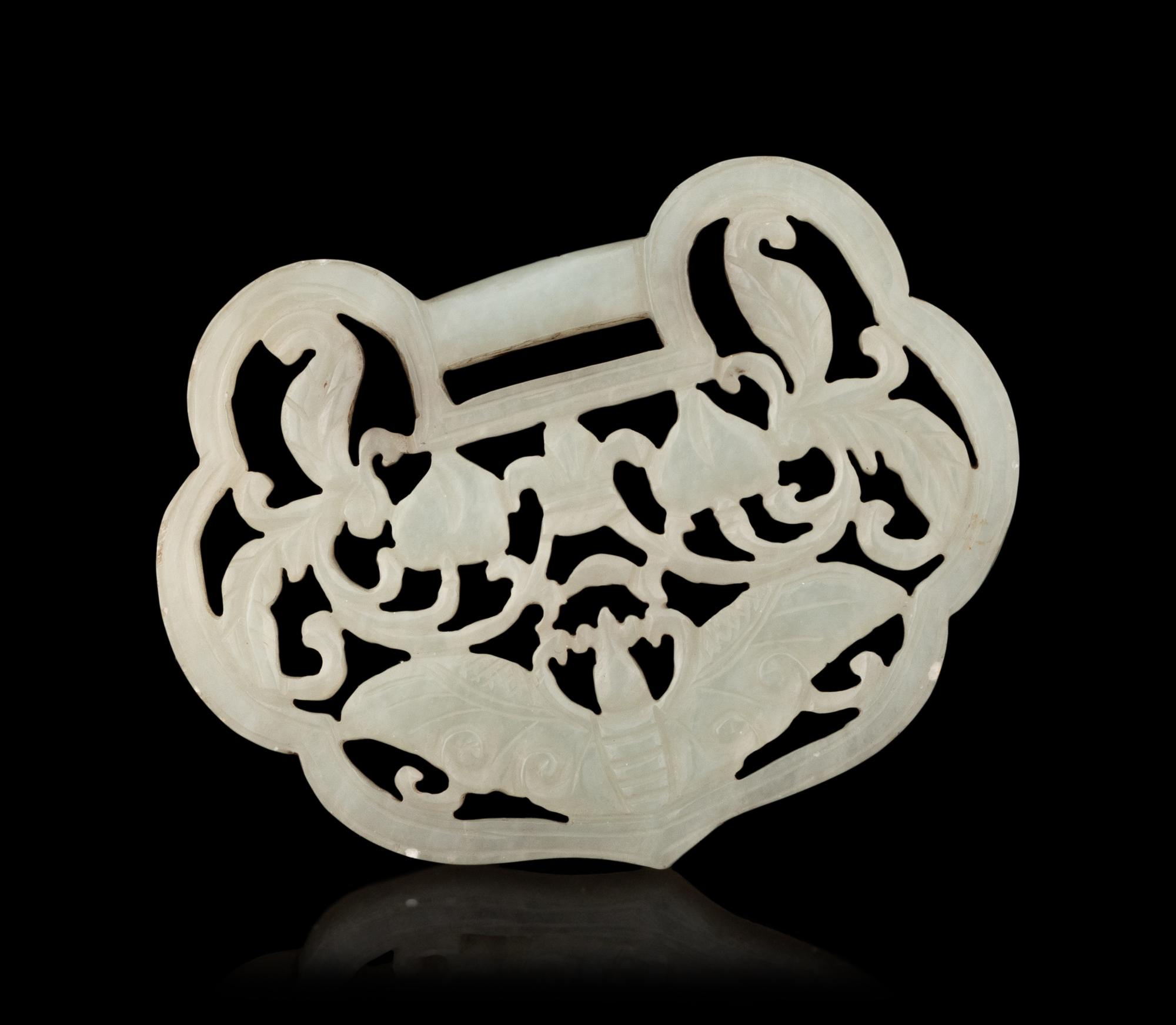 Two Chinese Celadon Jade Articles