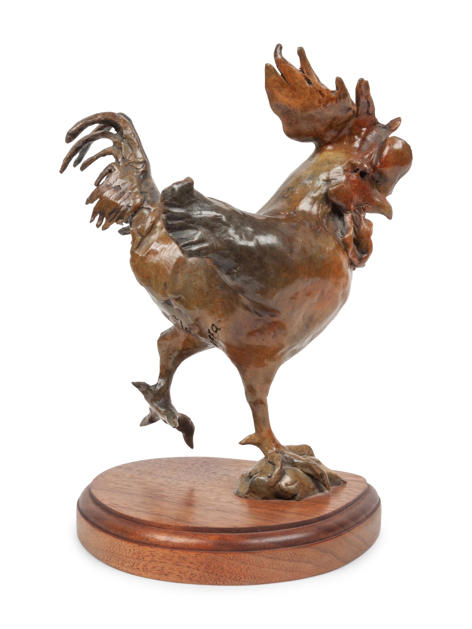 Two Sculptures: Rooster's Delight , edition 6/25 and Strutting Rooster , Artist Proof 2/20
