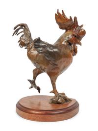 Two Sculptures: Rooster's Delight , edition 6/25 and Strutting Rooster , Artist Proof 2/20