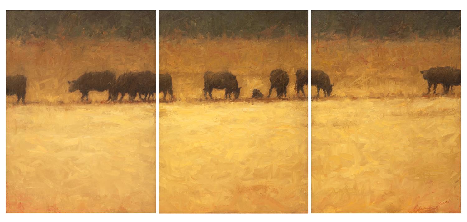 The Feeding Trail (triptych), 2005