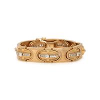 Diamond and Yellow Gold Bracelet