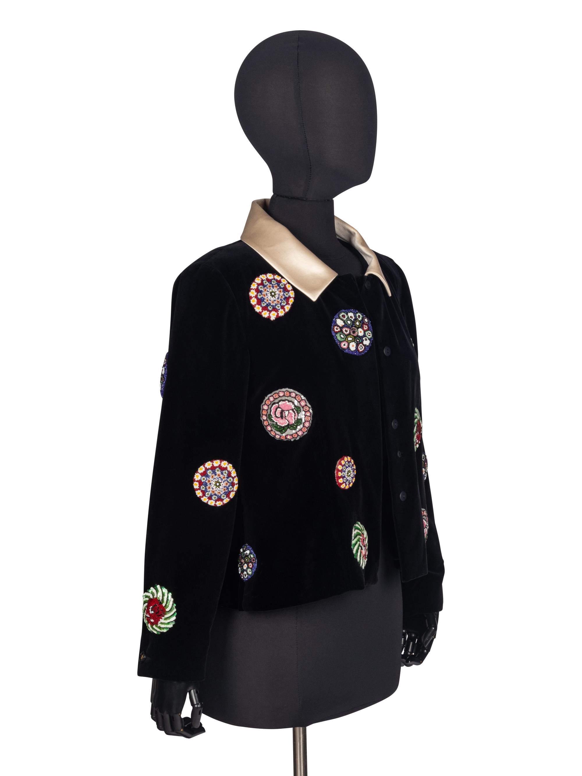 Chanel Velvet Jacket with Lesage Embroidery, 1990