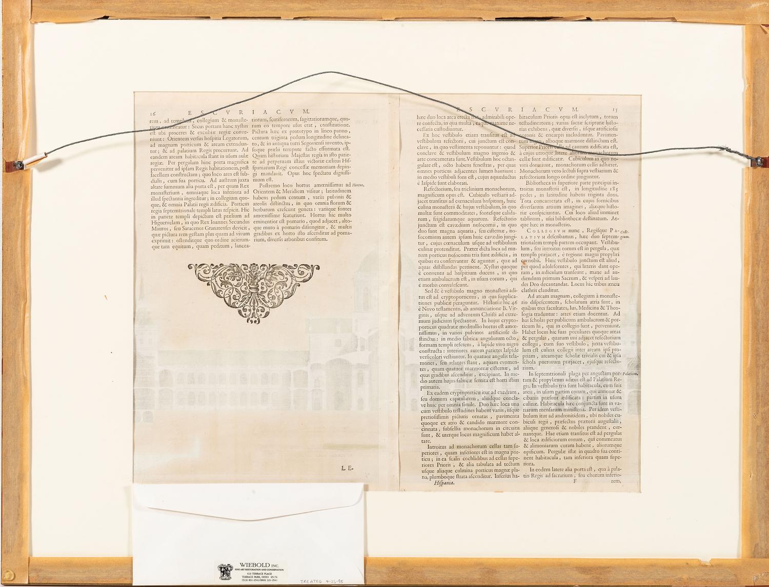 Six Hand-Colored Architectural Engravings