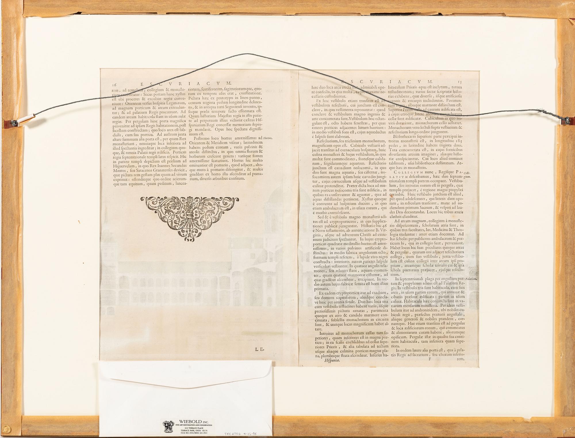 Six Hand-Colored Architectural Engravings