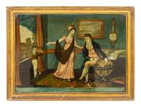 Two English Reverse-Glass Pictures