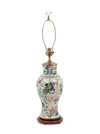 A Chinese Famille Verte Porcelain Vase