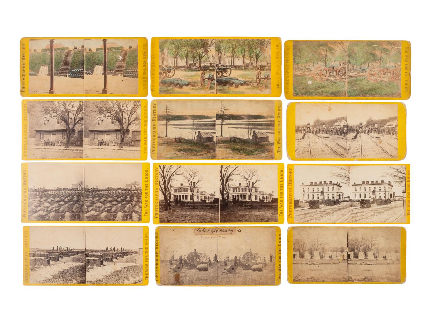 [CIVIL WAR]. A collection of 85 stereoviews from "The War for the Union" series. E. & H.T. Anthony, New York.