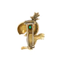 FRASCAROLO, DIAMOND AND ENAMEL BIRD BROOCH