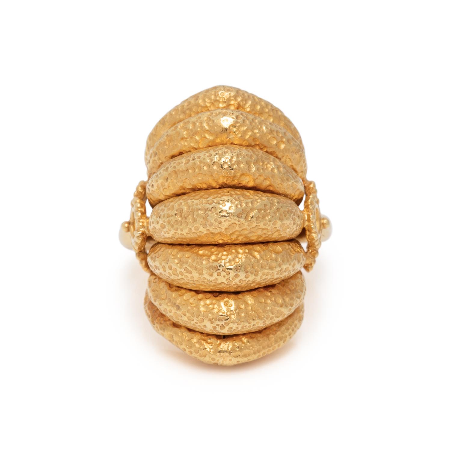 LALAOUNIS, YELLOW GOLD RING