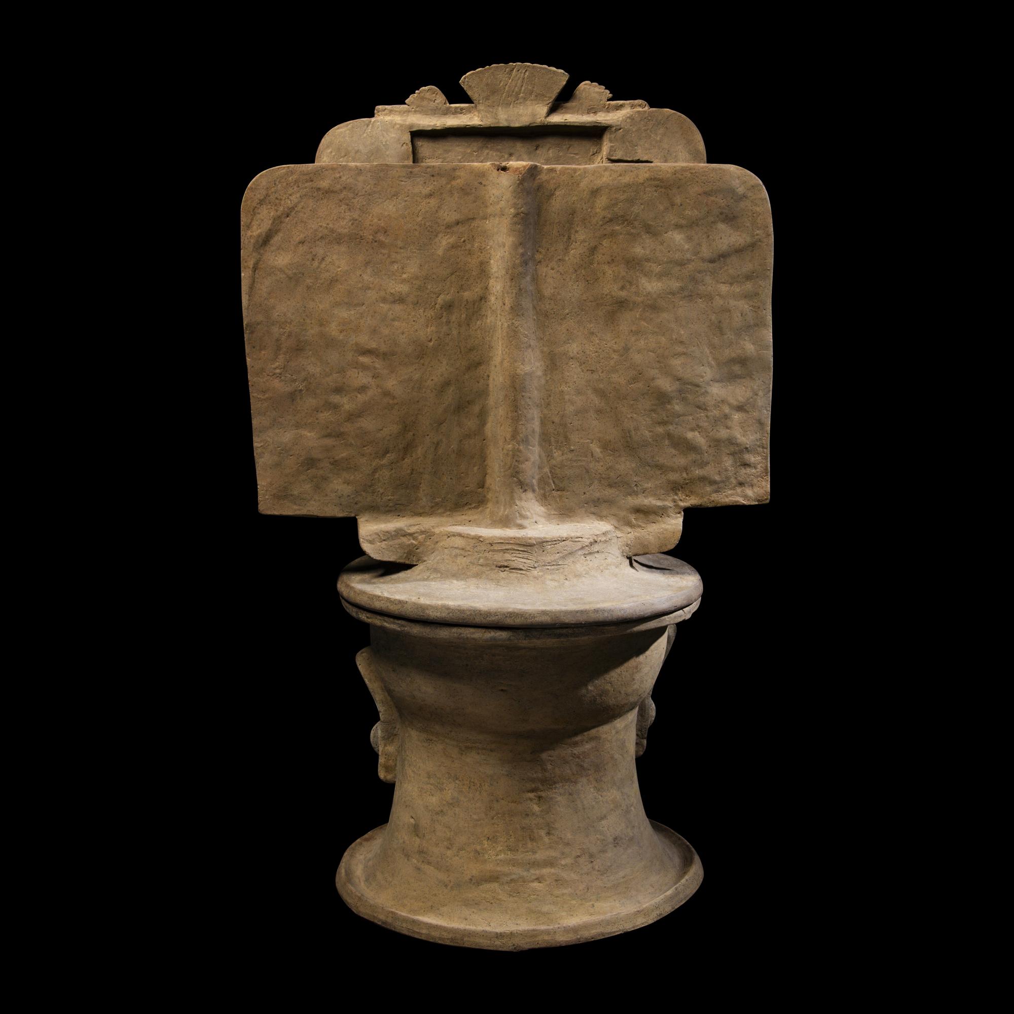 A Teotihuacan Terracotta Incensario with Tlaloc