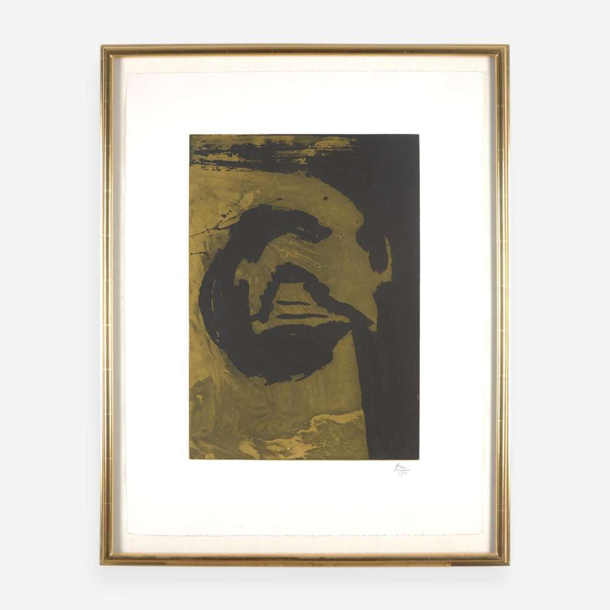 Robert Motherwell (American, 1915-1991) Primal Sign V (Moss)