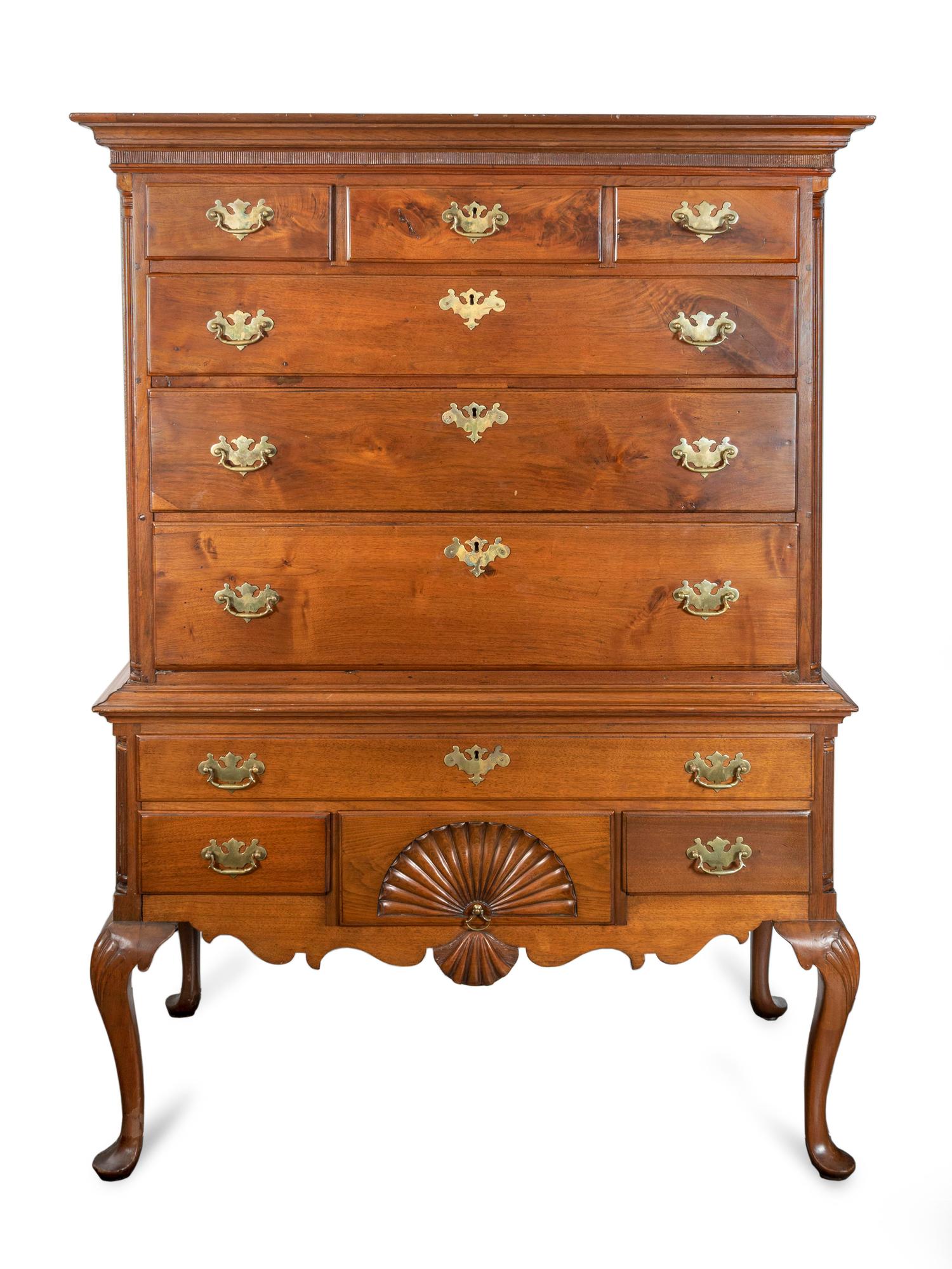 A Chippendale Walnut Highboy — PENNSYLVANIA, CIRCA 1770