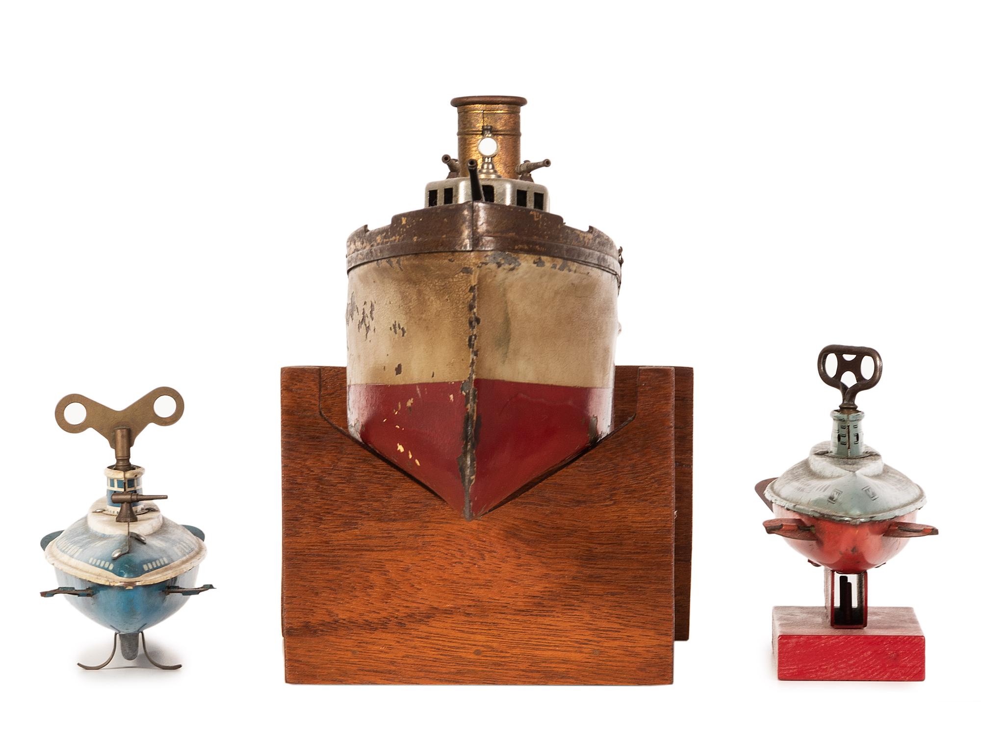 An Orkin 'Revenue Cutter' Painted Metal Steam Ship