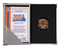 (Sports) A group of football, Super Bowl, and soccer memorabilia, comprising: