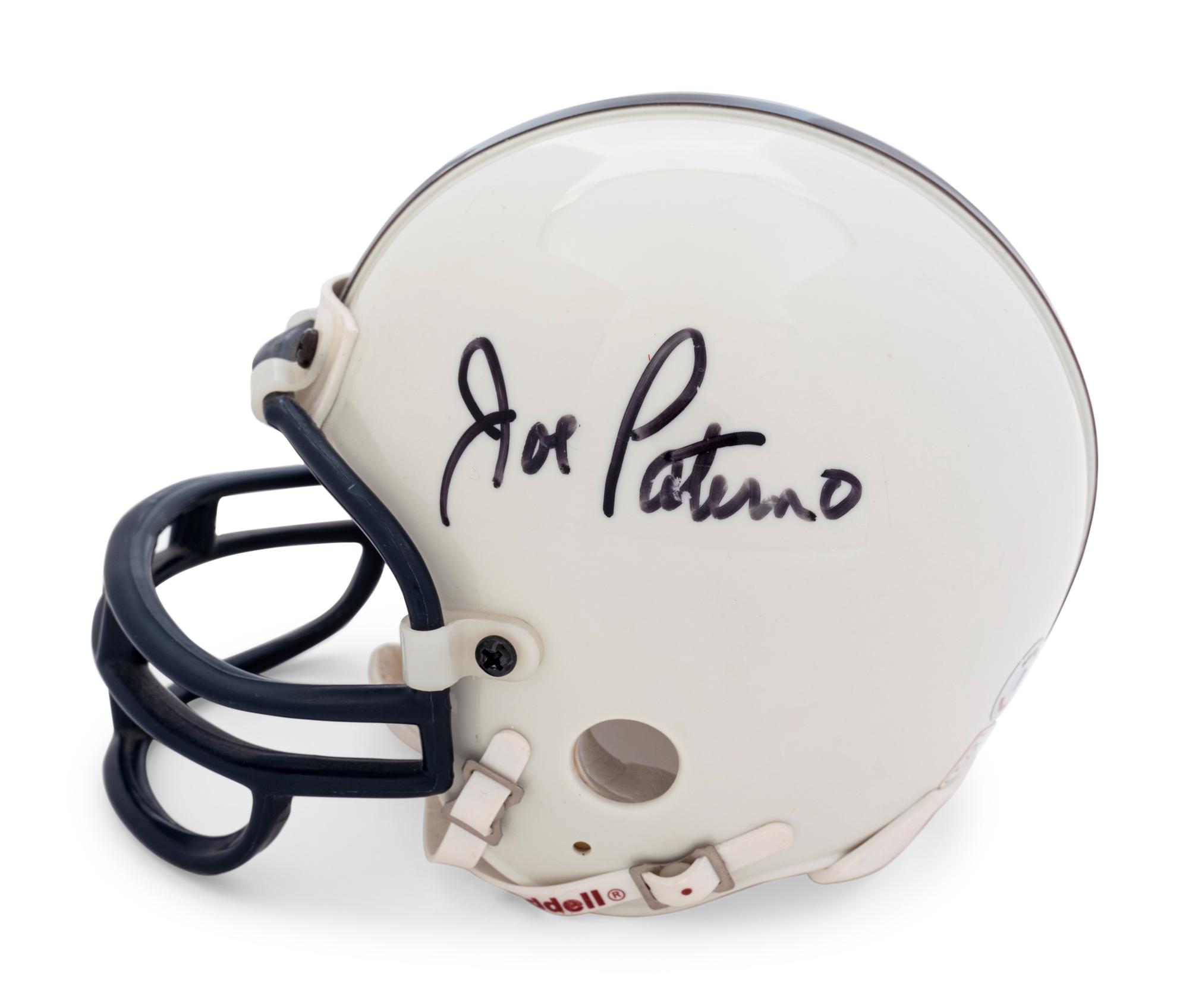 A Joe Paterno Signed Autograph Penn State Mini Football Helmet (BAS Beckett Authentication Services Certified),