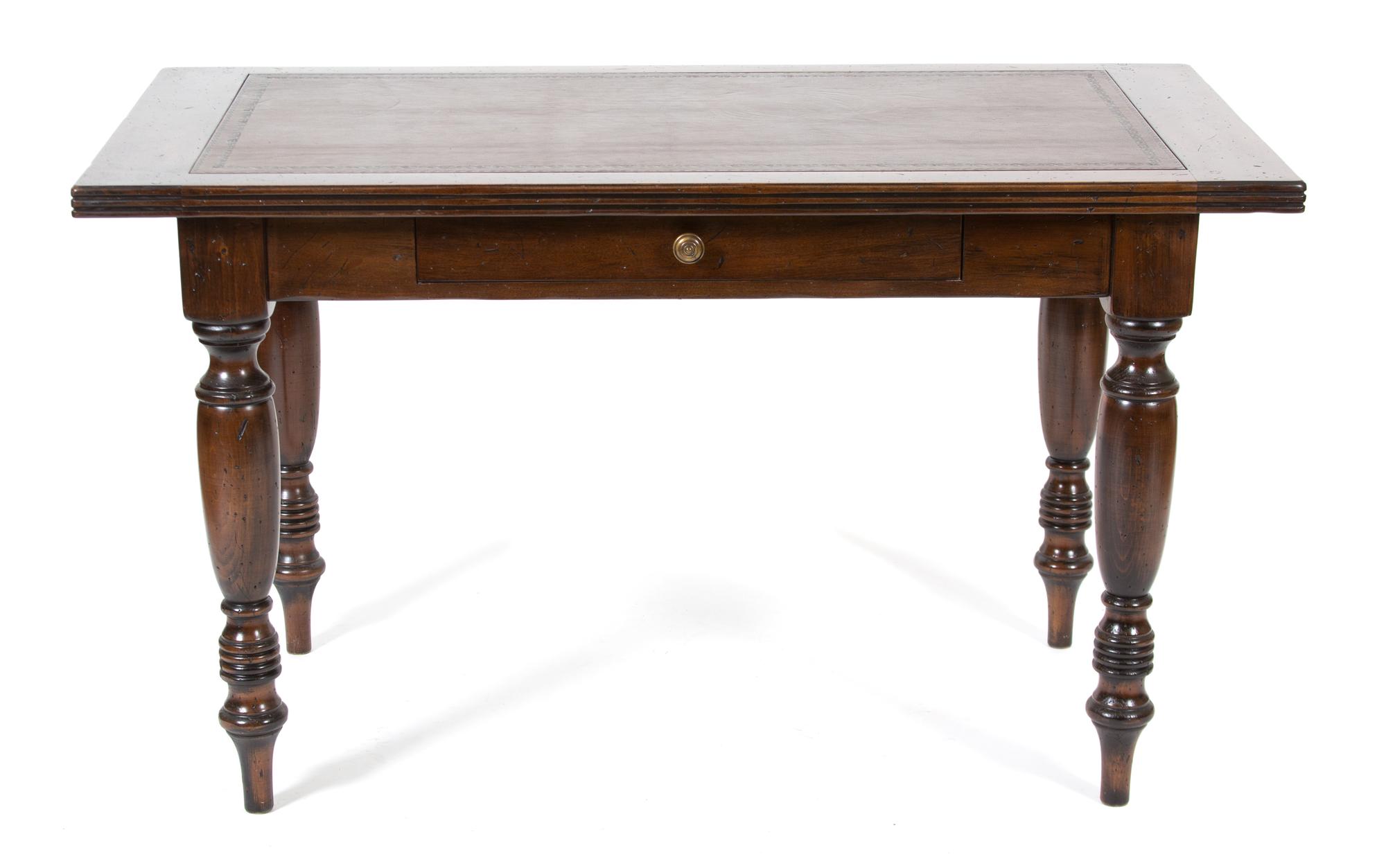 A William IV Style Mahogany Library Table Height 30 x width 52 x depth 27 1/2 inches. — 20TH CENTURY
