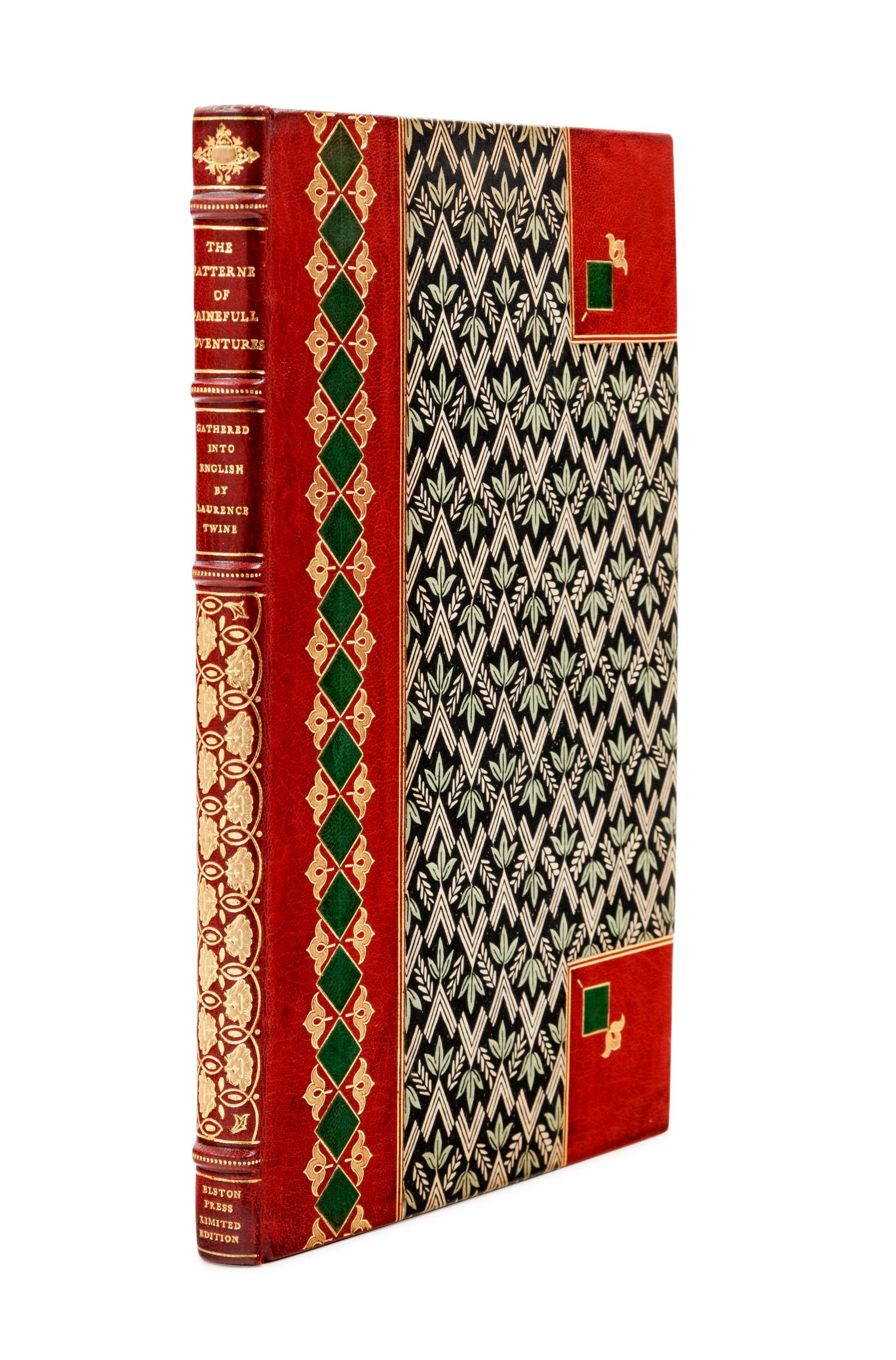 [ELSTON PRESS] -- [CUNEO FINE BINDING STUDIO]. TWINE, Laurence. Patterne of Painefull Adventures: Containing the...historie of the strange accidents that befell unto Prince Apollonius, the Lady Lucina his Wife, and Tharsia his daughter. New Rochelle, NY: Elston Press, 1903.