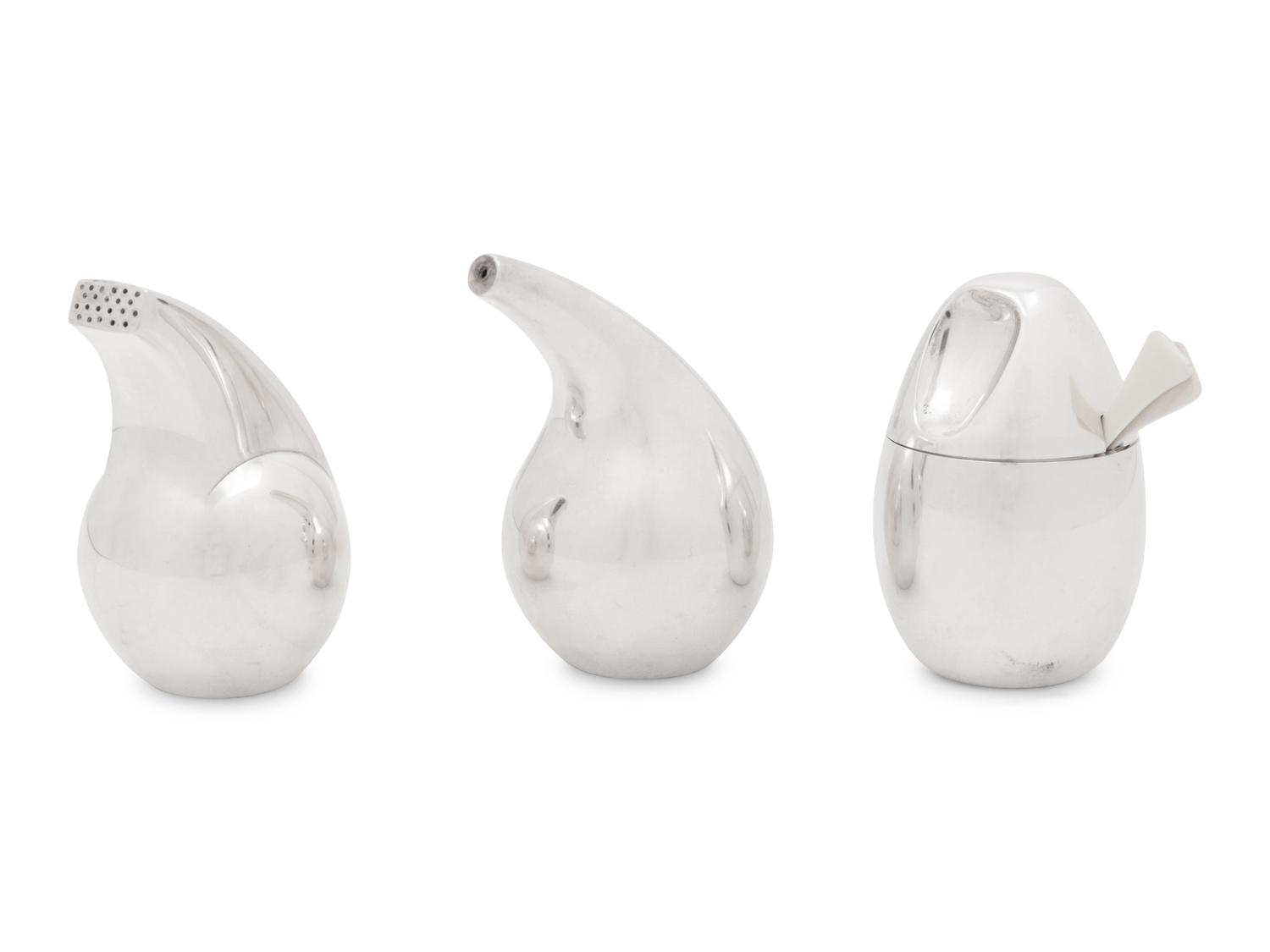 A Group of Three Georg Jensen Silver Table Articles