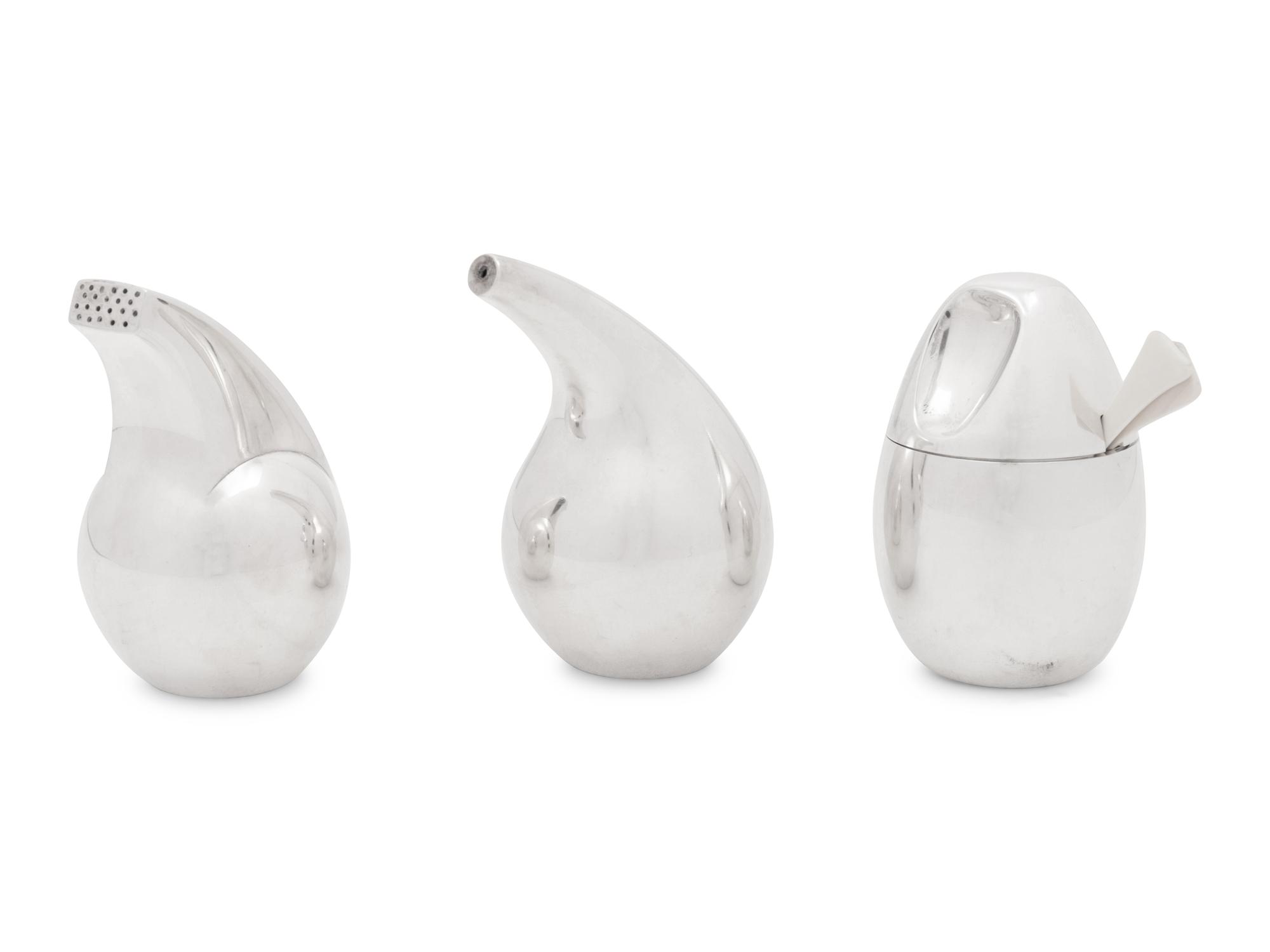 A Group of Three Georg Jensen Silver Table Articles