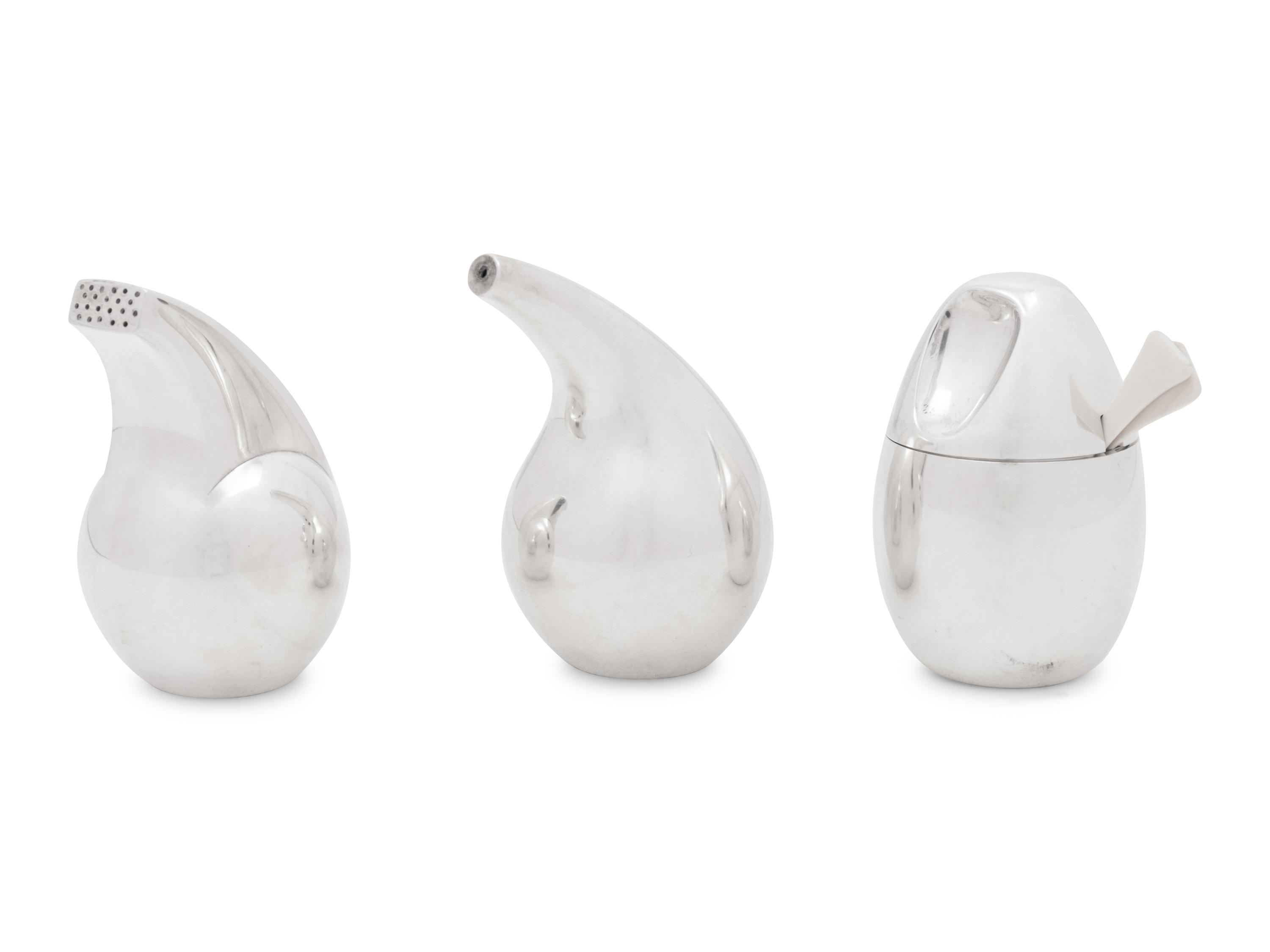 A Group of Three Georg Jensen Silver Table Articles