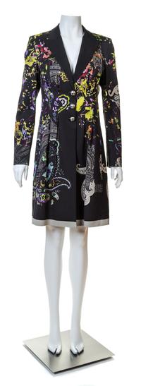 An Etro Multicolor Coat, Size 44.