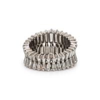 TAPERED BAGUETTE DIAMOND AND PLATINUM RING