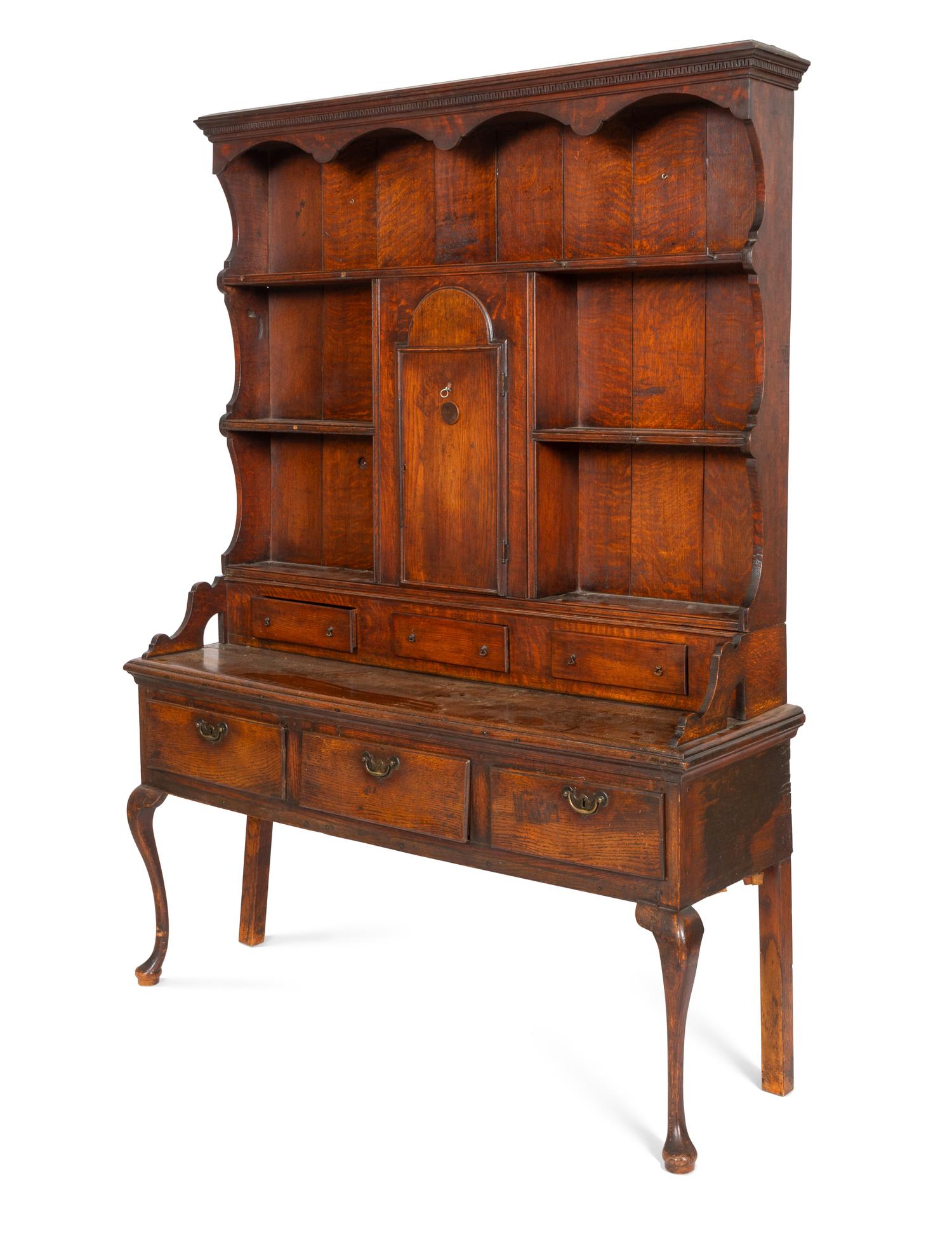 A George III Oak Welsh Cupboard