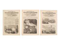 [CIVIL WAR]. Frank Leslie's Illustrated Newspaper . Bound vols. in English and German, ca 1858-1862.