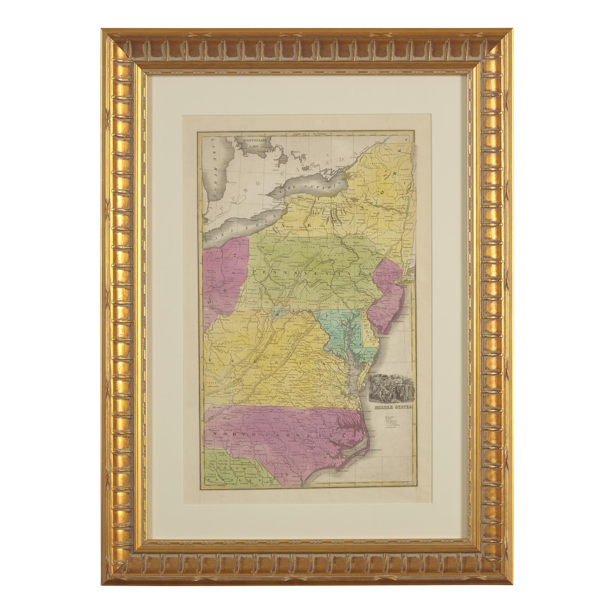 [Philadelphia] Group of 6 prints of William Penn's Treaty with the Indians...