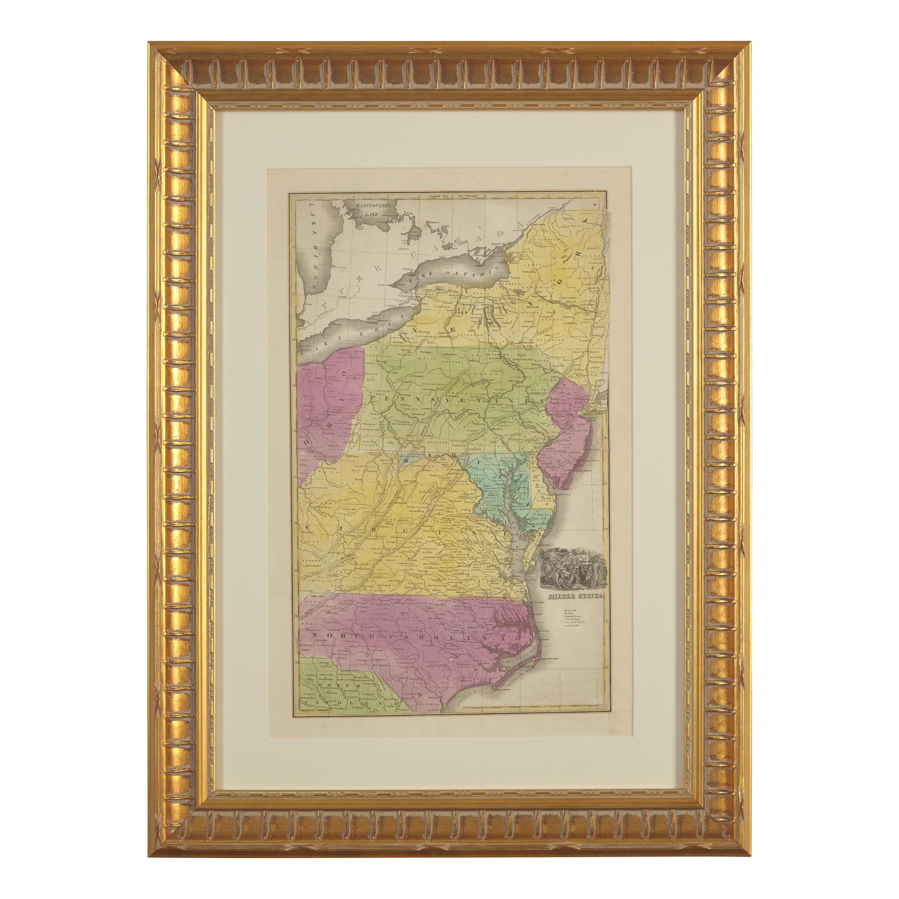 [Philadelphia] Group of 6 prints of William Penn's Treaty with the Indians...
