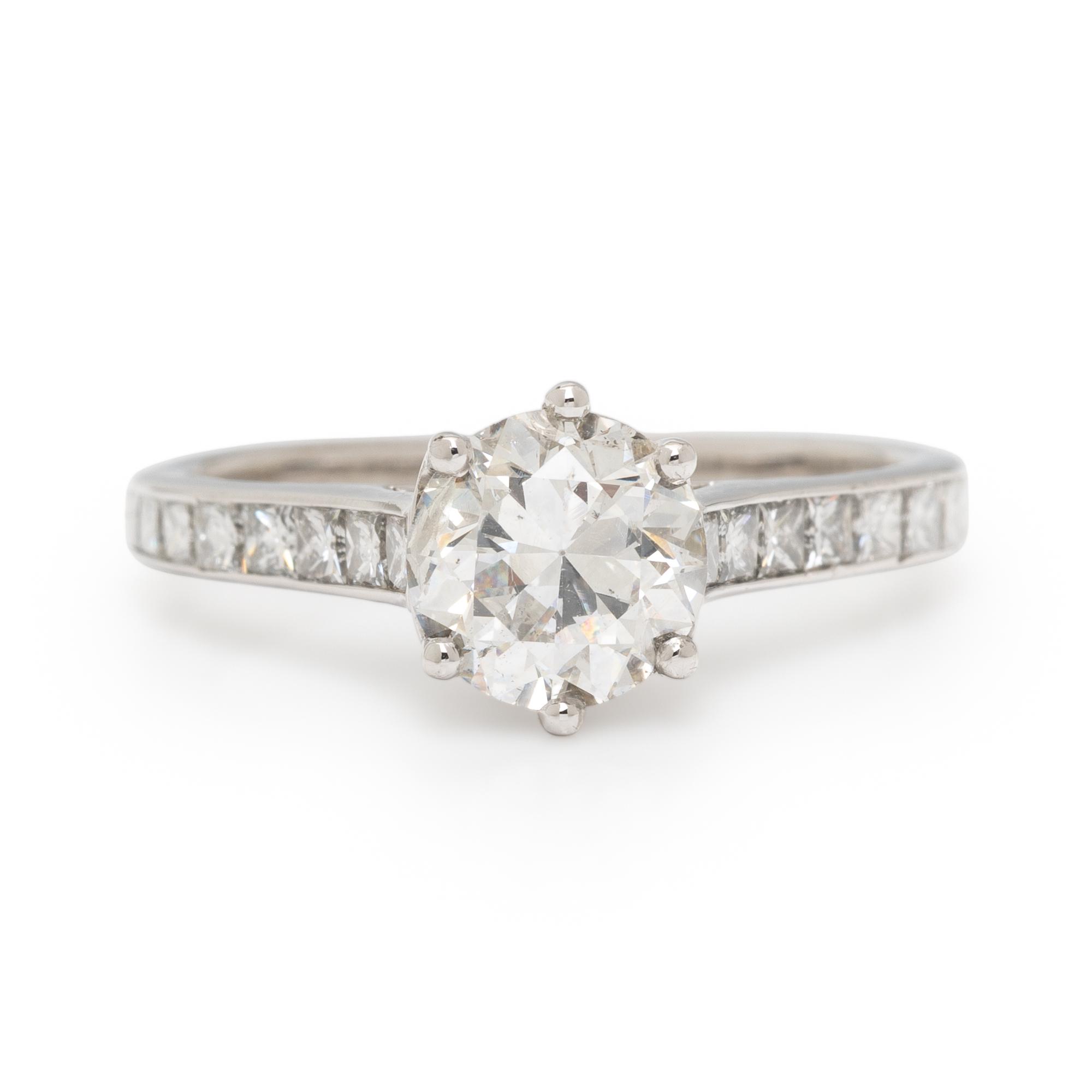 DIAMOND AND PLATINUM RING