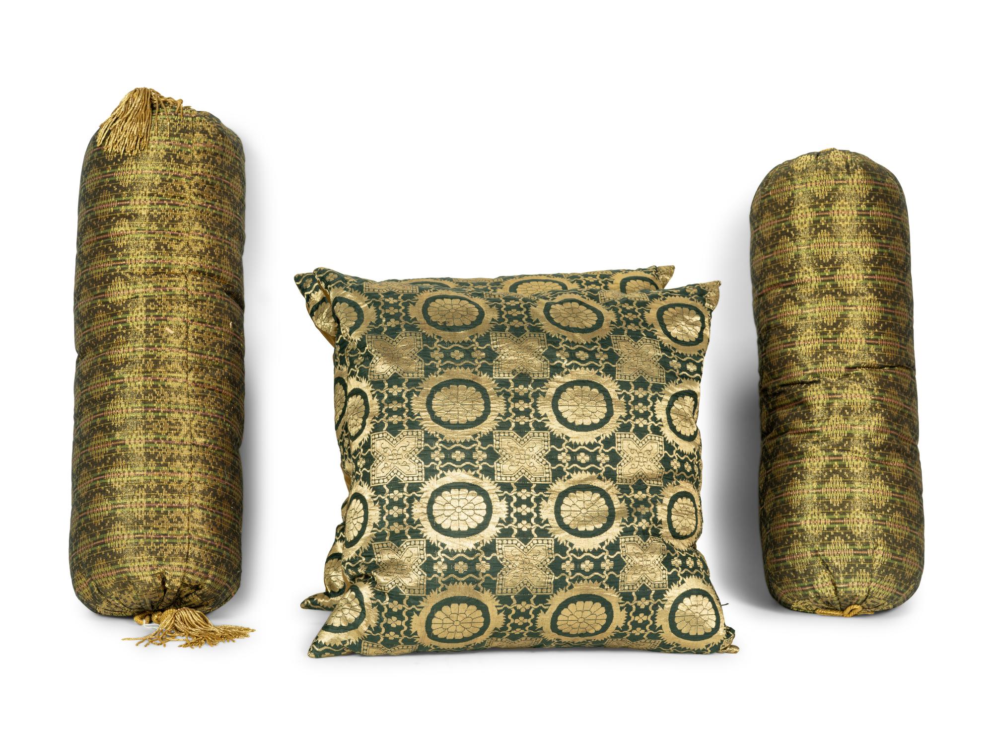 A Group of Southeast Asian Silk Pillows