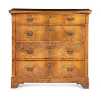 A French Walnut Secretary Chest of Drawers