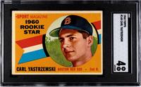 A 1960 Topps Carl Yastrzemski Rookie Baseball Card No. 148 (SGC 4 VG-EX)